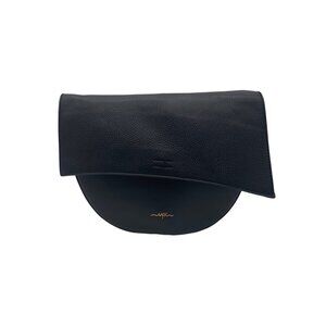 Espe Black Flap Double Compartment Crossbody Bag